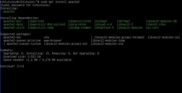 Установка Apache Установка Apache