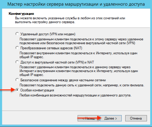 Особая конфигурация Особая конфигурация